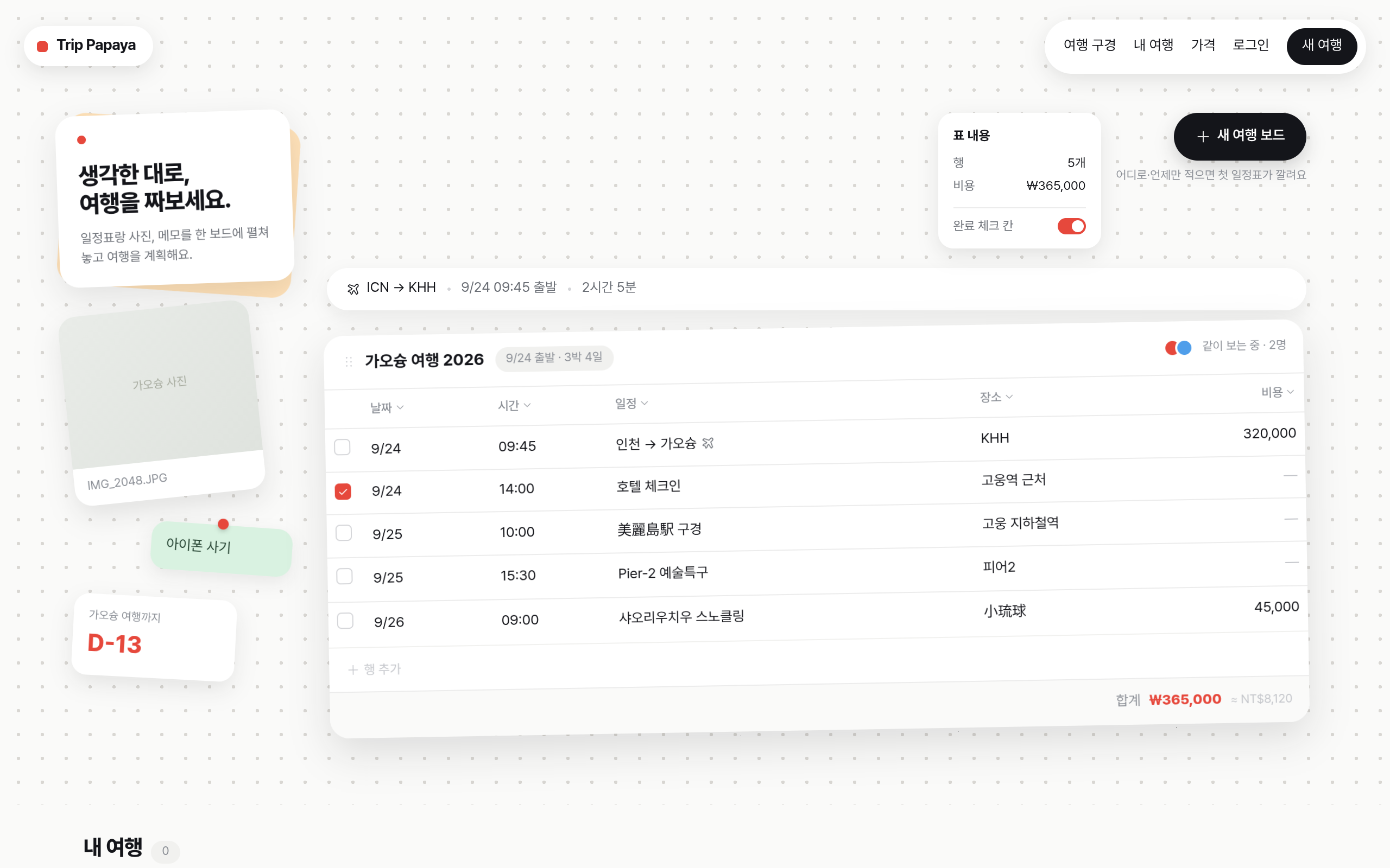 트립파파야 스크린샷